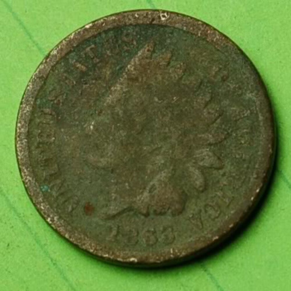 🌟1863 Indian Head Cent Penny 1c Lot X36🌟  CIVIL WAR ERA COIN - WOW!!